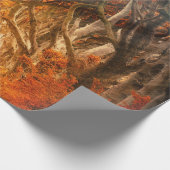 Najaarbosboombladeren bossen herfst cadeaupapier (Hoek)