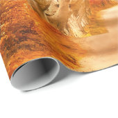 Najaarbosboombladeren bossen herfst cadeaupapier (Rol Hoek)