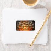 Najaarbosboombladeren bossen herfst etiket (Insitu)