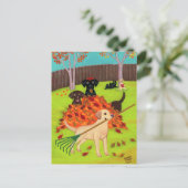 Najaardaglabradors Briefkaart (Staand voorkant)