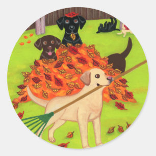 Najaardaglabradors Ronde Sticker