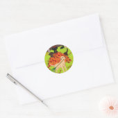 Najaardaglabradors Ronde Sticker (Envelop)