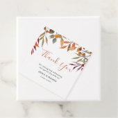 Najaarde Herfst waterverf van naaldbladeren Boorts Bedankjes Labels (In situ)