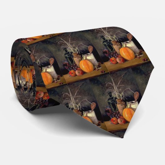 Najaardecorpties op de tecktie stropdas (Opgerold)