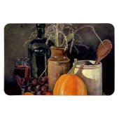 Najaardecorpties op tafel, pompoen, vruchten, Drin Magneet (Horizontaal)