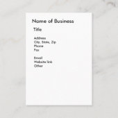 Najaardecorpties op tafel, pompoen, vruchten, Drin Visitekaartje (Achterkant)