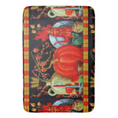 Najaardeklaag van Antiek schilderende pompoen Badmat (Voorkant Verticaal)