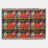 Najaardeklaag van Antiek schilderende pompoen Deken (Voorkant)