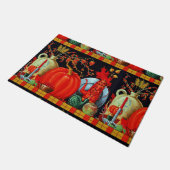 Najaardeklaag van Antiek schilderende pompoen Deurmat (Schuin)