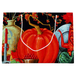 Najaardeklaag van Antiek schilderende pompoen Groot Cadeauzakje