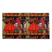 Najaardeklaag van Antiek schilderende pompoen Kussensloop (Achterkant-Links)