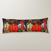 Najaardeklaag van Antiek schilderende pompoen Lichaamskussen (Achterkant)