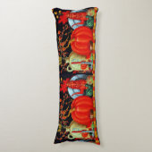 Najaardeklaag van Antiek schilderende pompoen Lichaamskussen (Voorkant Verticaal)