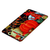 Najaardeklaag van Antiek schilderende pompoen Magneet (Linkerzijde)