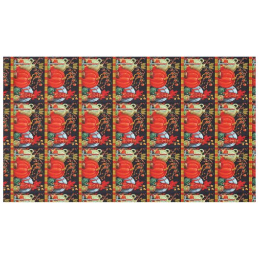 Najaardeklaag van Antiek schilderende pompoen Tafelkleed (Voorkant (Horizontaal))