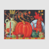 Najaardeklaag van Antiek schilderende pompoen Tissuepapier (Voorkant)