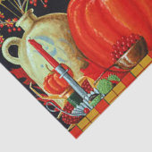 Najaardeklaag van Antiek schilderende pompoen Tissuepapier (Detail)