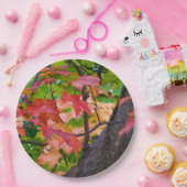 najaarfoto van Rustic Fall Wedding Colors Papieren Bordje (Feest)