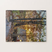 Najaargang Bossen Sunset Walkway Legpuzzel (Horizontaal)