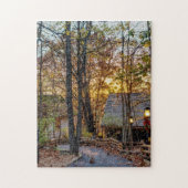 Najaargang Bossen Sunset Walkway Legpuzzel (Verticaal)