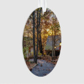 Najaargang Bossen Sunset Walkway Ornament (voorkant)