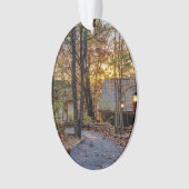 Najaargang Bossen Sunset Walkway Ornament (voorkant)