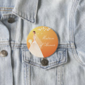 Najaargang Gold Matron Honor Bridal Party Button (In situ)