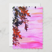 Najaargang laat Oranje roze wervelkolom repetitie Kaart (Achterkant)