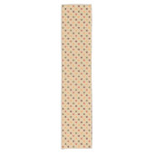 Najaargang Polka Dot Table Runner Korte Tafelloper (Voorkant)