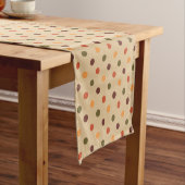 Najaargang Polka Dot Table Runner Korte Tafelloper (Voorbeeld)