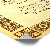 Najaargang Thanksgiving Harvest Poem 10x14 Poster (Hoek)