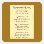 Najaargang Thanksgiving Harvest Sticker (Voorkant)