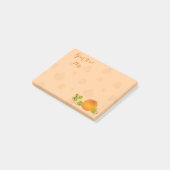 Najaargang vine pompoen met  tekst post-it® notes (Schuin)