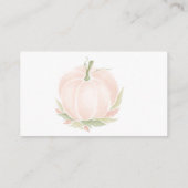 Najaargang witte pompoen Waterverf luier Raffle Informatiekaartje (Achterkant)