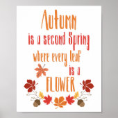 Najaargedicht / / / Poster van het najaar van de k (Voorkant)