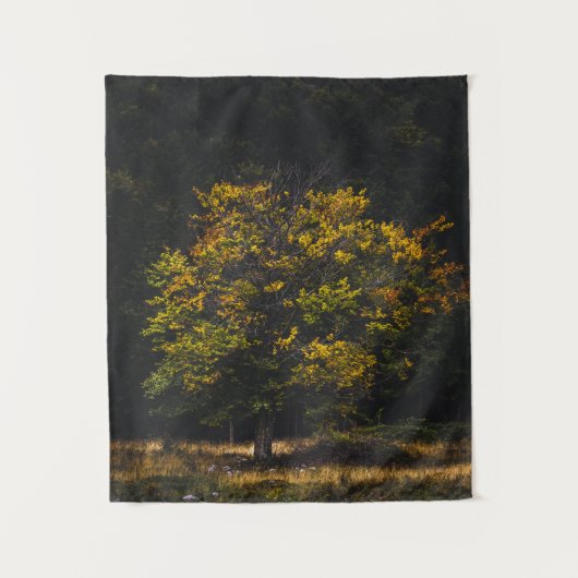 Najaargekleurde boom wandkleed (Voorkant)