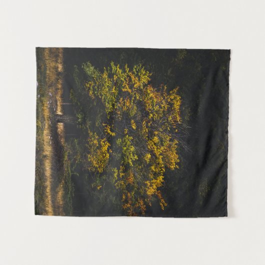 Najaargekleurde boom wandkleed (Voorkant (horizontaal))