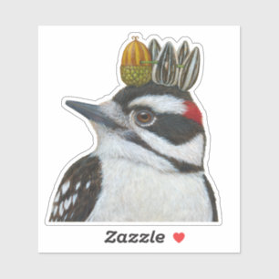 Najaarhoutpecker, op maat gesneden vinylSticker Sticker