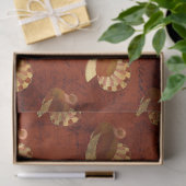 Najaarkalkoenen over verbrande Oranje ontkoppeling Tissuepapier (Geschenk)