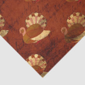 Najaarkalkoenen over verbrande Oranje ontkoppeling Tissuepapier (Detail)