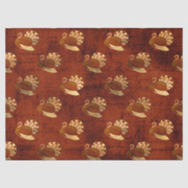 Najaarkalkoenen over verbrande Oranje ontkoppeling Tissuepapier