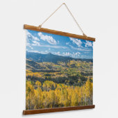 Najaarkleur in vlakke Topjes | Routt National Fore Hangend Wandkleed (Gebogen)