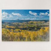 Najaarkleur in vlakke Topjes | Routt National Fore Legpuzzel (Horizontaal)