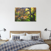 Najaarkleur Maple-bomen, Victoria, British 2 Canvas Afdruk (Insitu (Slaapkamer))