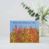 Najaarkleuren 4 briefkaart (Staand voorkant)