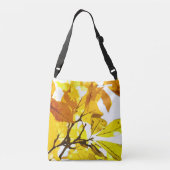 Najaarkleuren, bladeren crossbody tas (Achterkant)