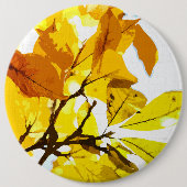 Najaarkleuren, bladeren ronde button 6,0 cm (Voorkant)