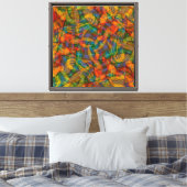 Najaarkleuren Canvas Afdruk (Insitu (Slaapkamer))
