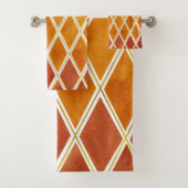 Najaarkleuren en Gold Texture Harmony Bad Handdoek (Insitu)