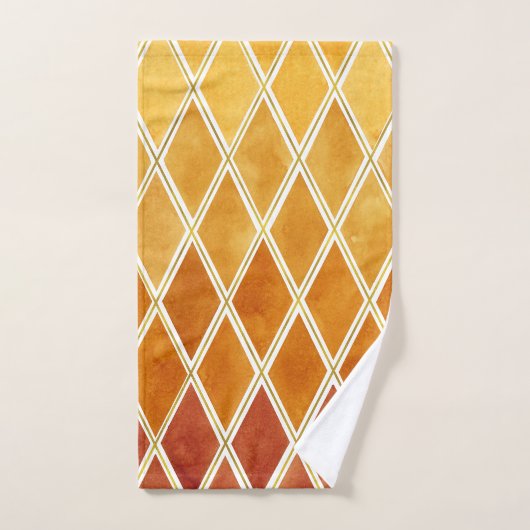 Najaarkleuren en Gold Texture Harmony  Bad Handdoek (Handdoek)